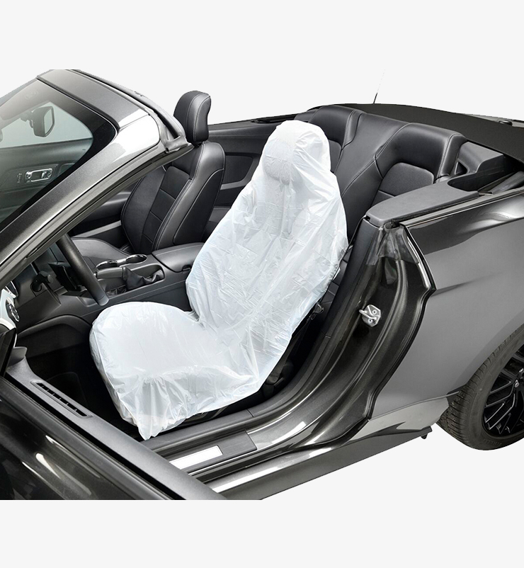 Housse de siège en plastique jetable pour voiture Housses de siège