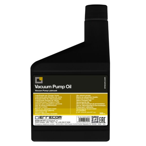 Vacuum Pump Oil - Lubrifiant pour pompe à vide │ Errecom